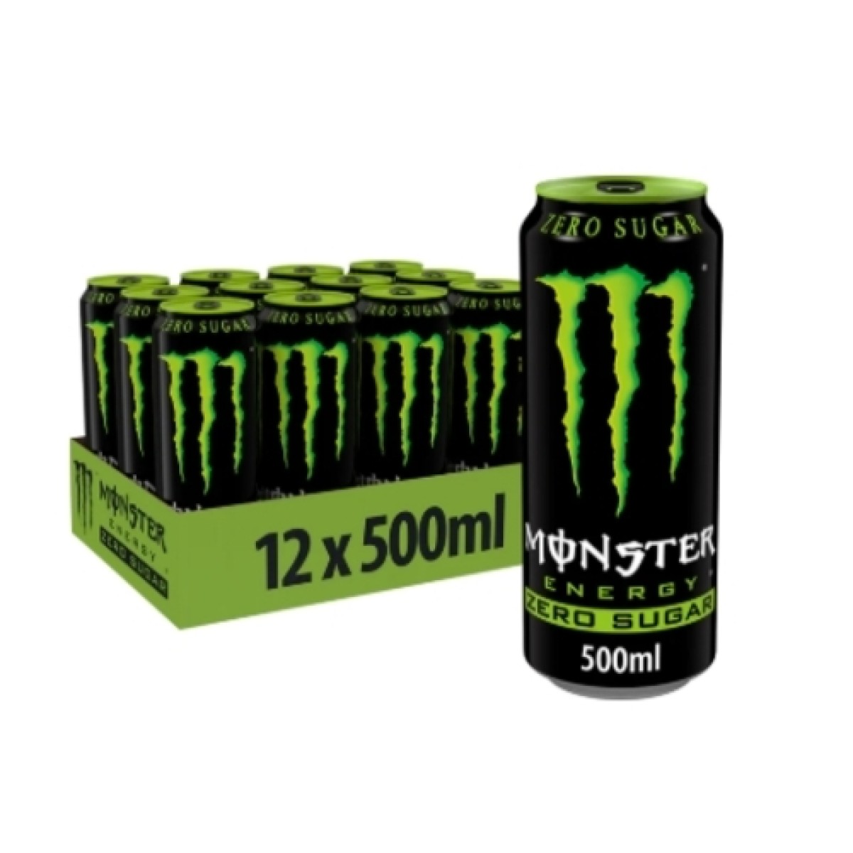 Monster zero sugar green 12x500ml 